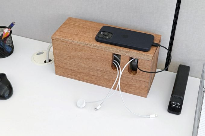 How To Organize Cables With A Diy Cable Management Box
